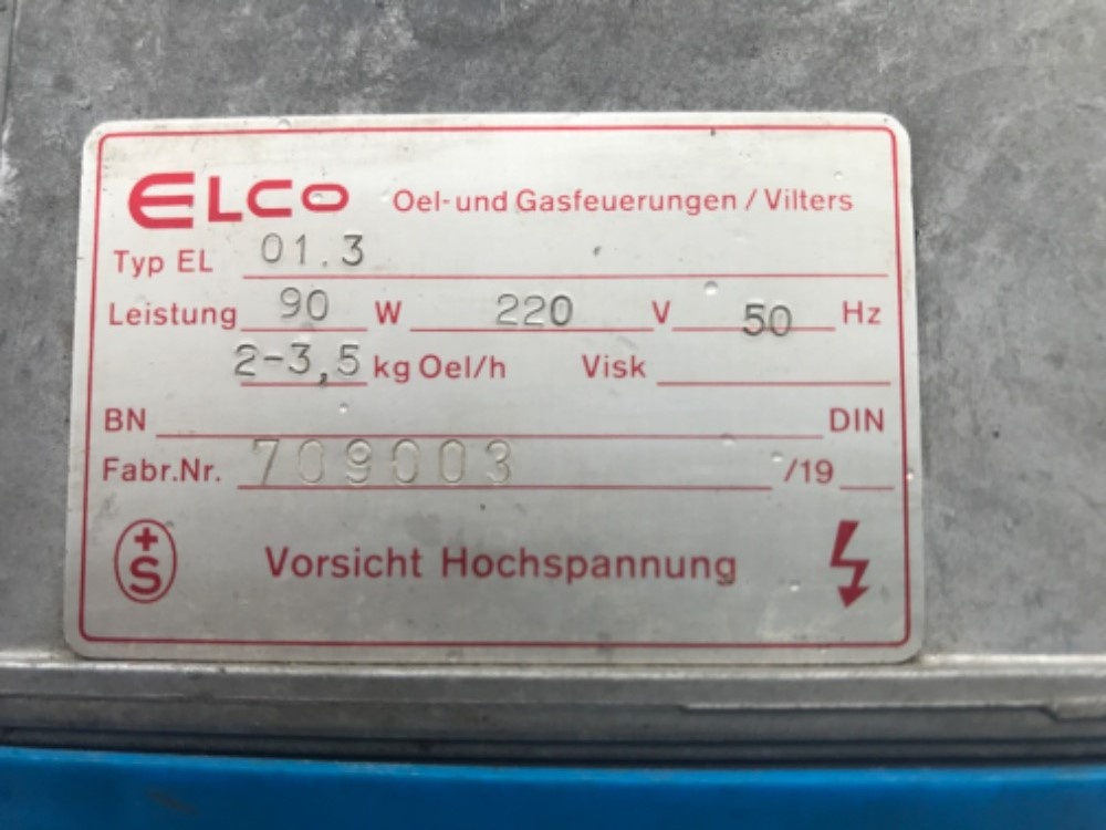 Olejový/naftový hořák ELCO EL 01.3