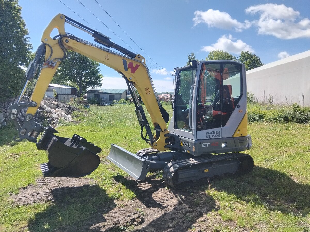 Pásový Minibagr Wacker Neuson ET42 Plná výbava