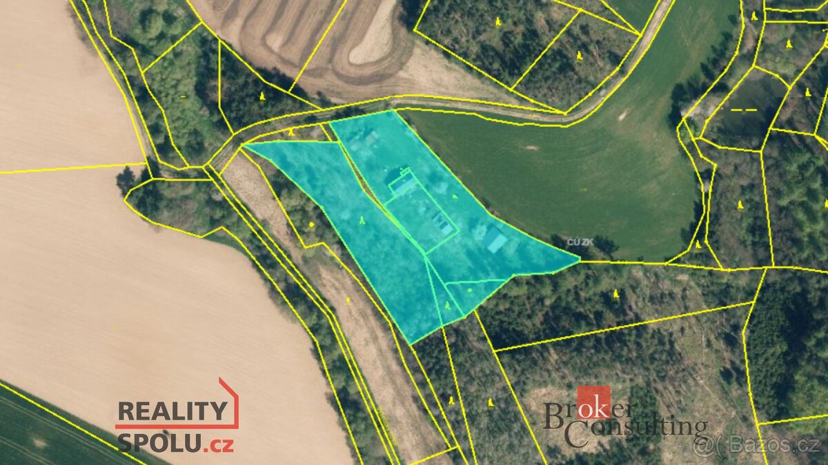 Prodej, pozemky/bydlení, 11572 m2, Kříženec 7, 39143 Šebířov