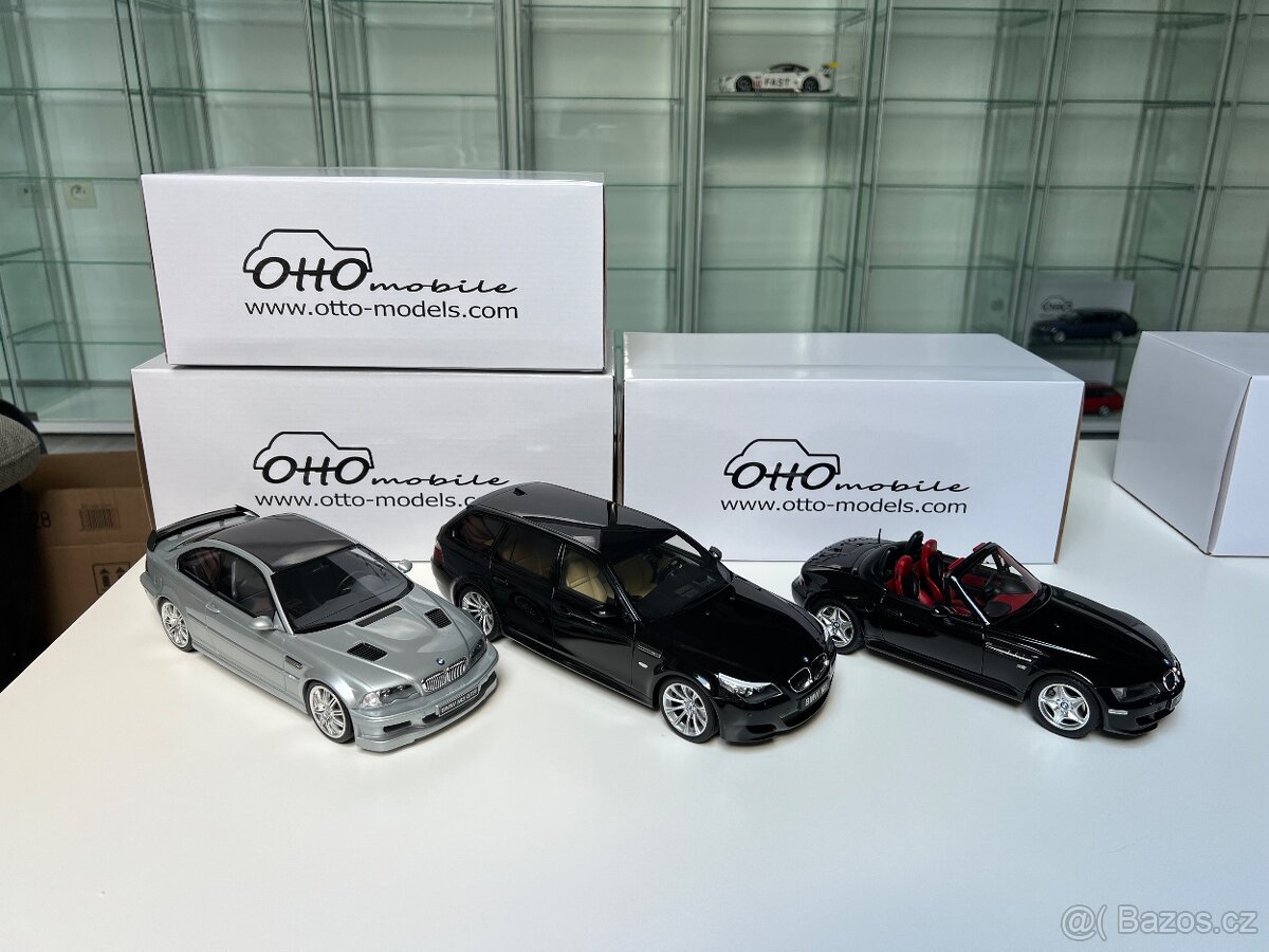 Modely Ottomobile 1:18 BMW E46, E61 , Z3