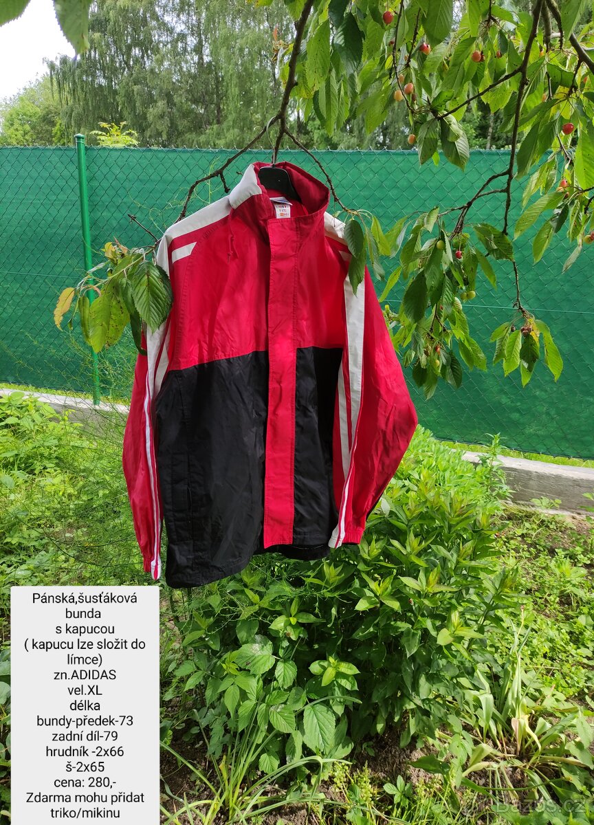Podzimní bunda- vel.XL,znAdidas,pošta-75