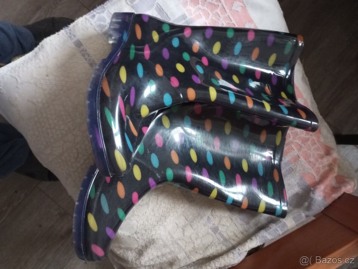 Gumáky pro slečnu na déšť, oblevu vel 38