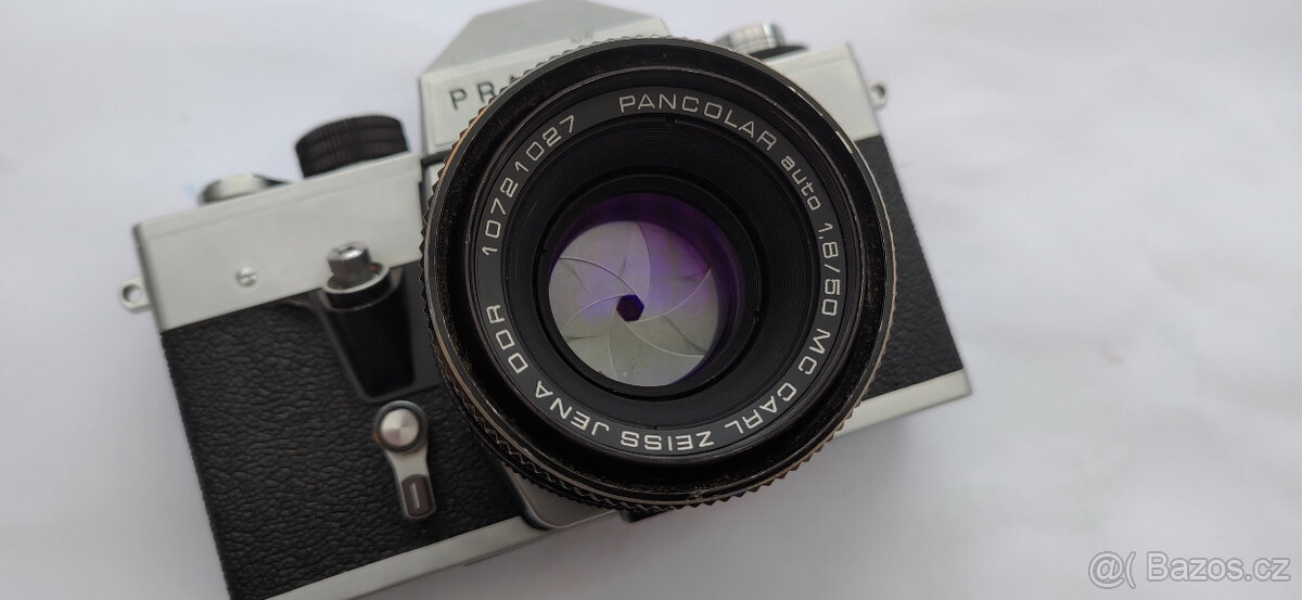 Prodám kinofilmovou zrcadlovku Praktica LLC,Pancolar Auto