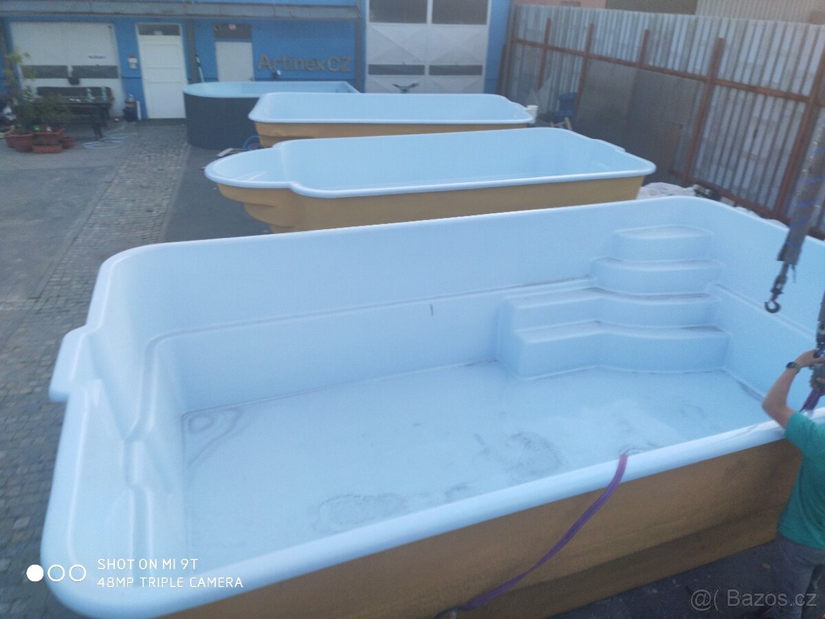laminátový bazén s PUR tepelnou izolací