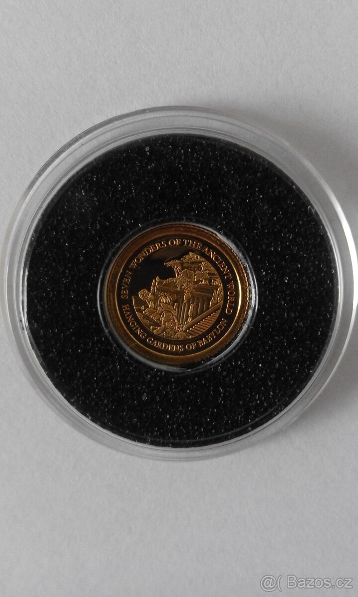 Zlatá mince Šalamounovy ostrovy -0,5 gr, 585Au