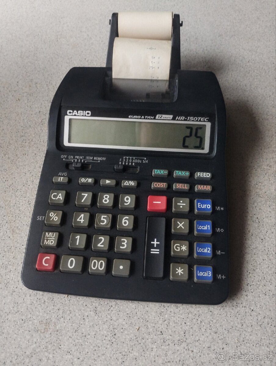 Kalkulačka s tiskárnou