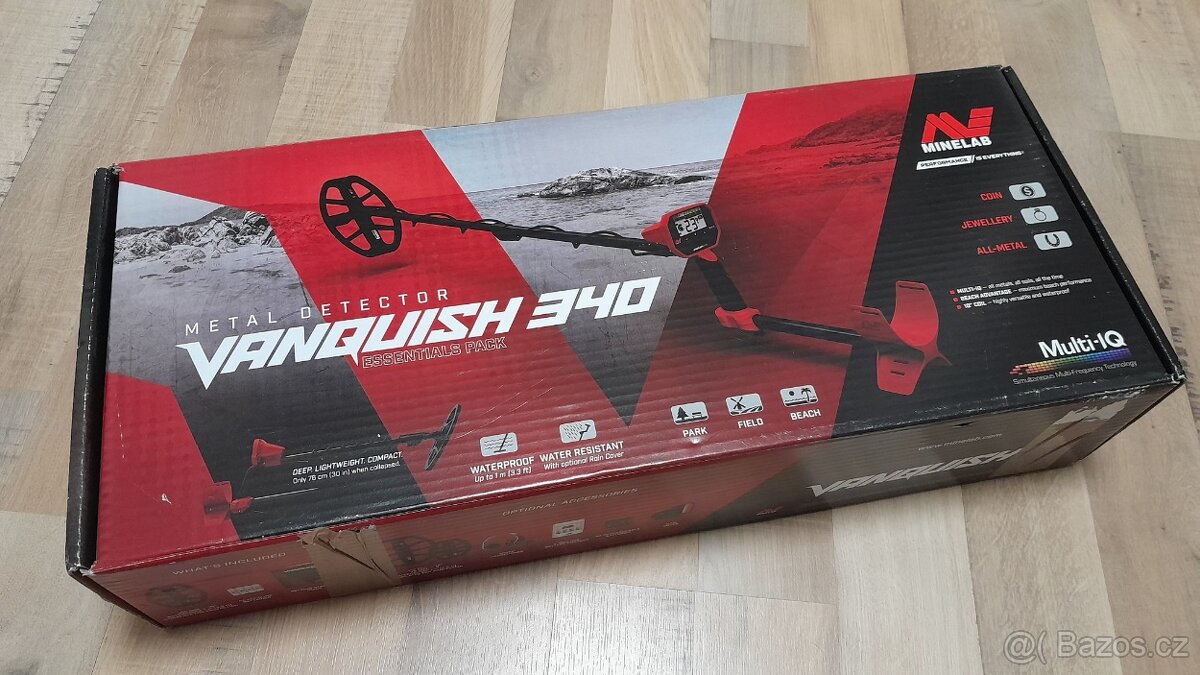 Prodám detektor kovú VANQUISH 340