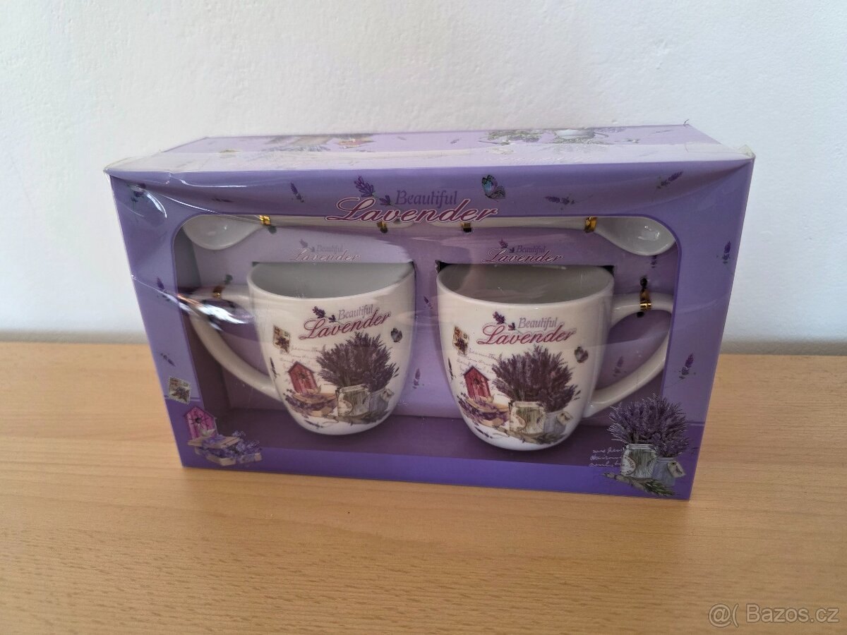 Sada levandulových hrnečků