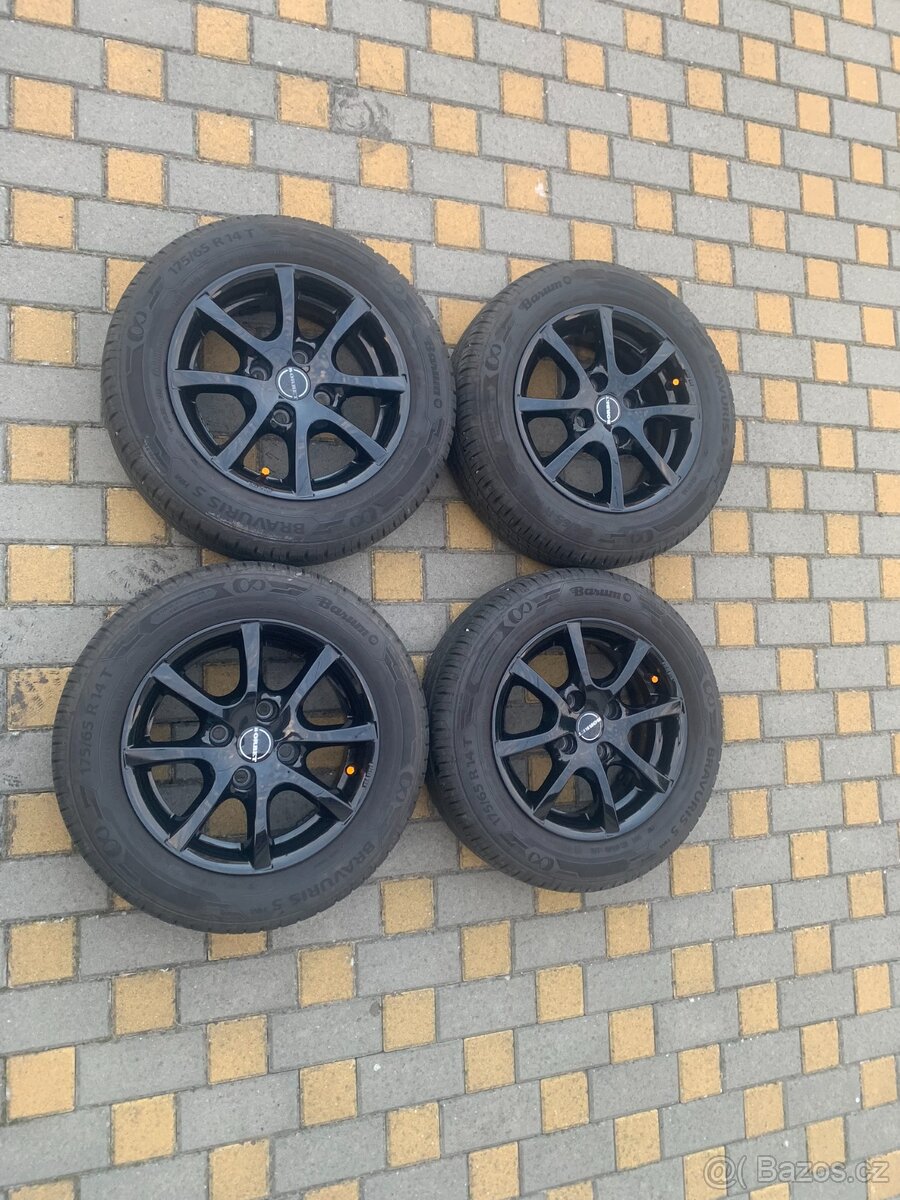 ALU kola BORBET s letními pneumatikami 175/65 R 14 T