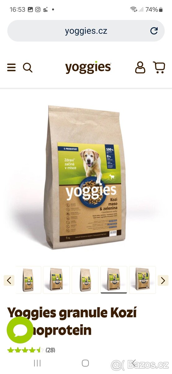 Yoggies kozí granule 5kg