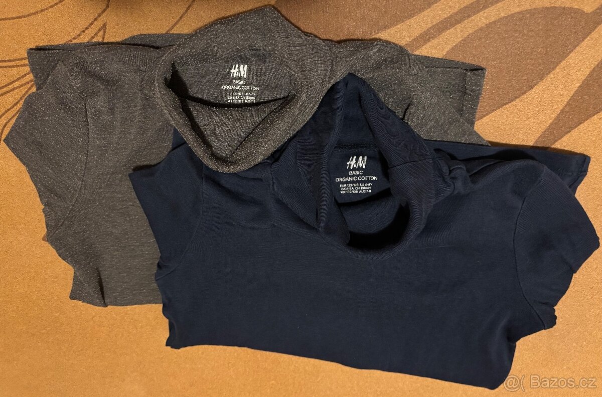 Chlapečký bavlněný rolák set H&M 122/128