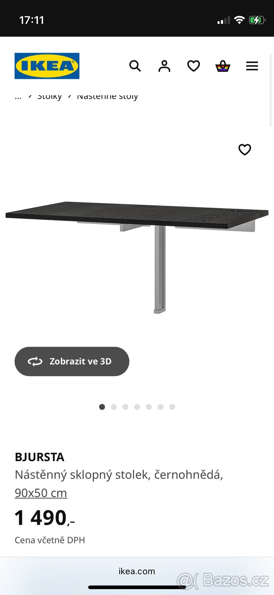 Ikea stolek