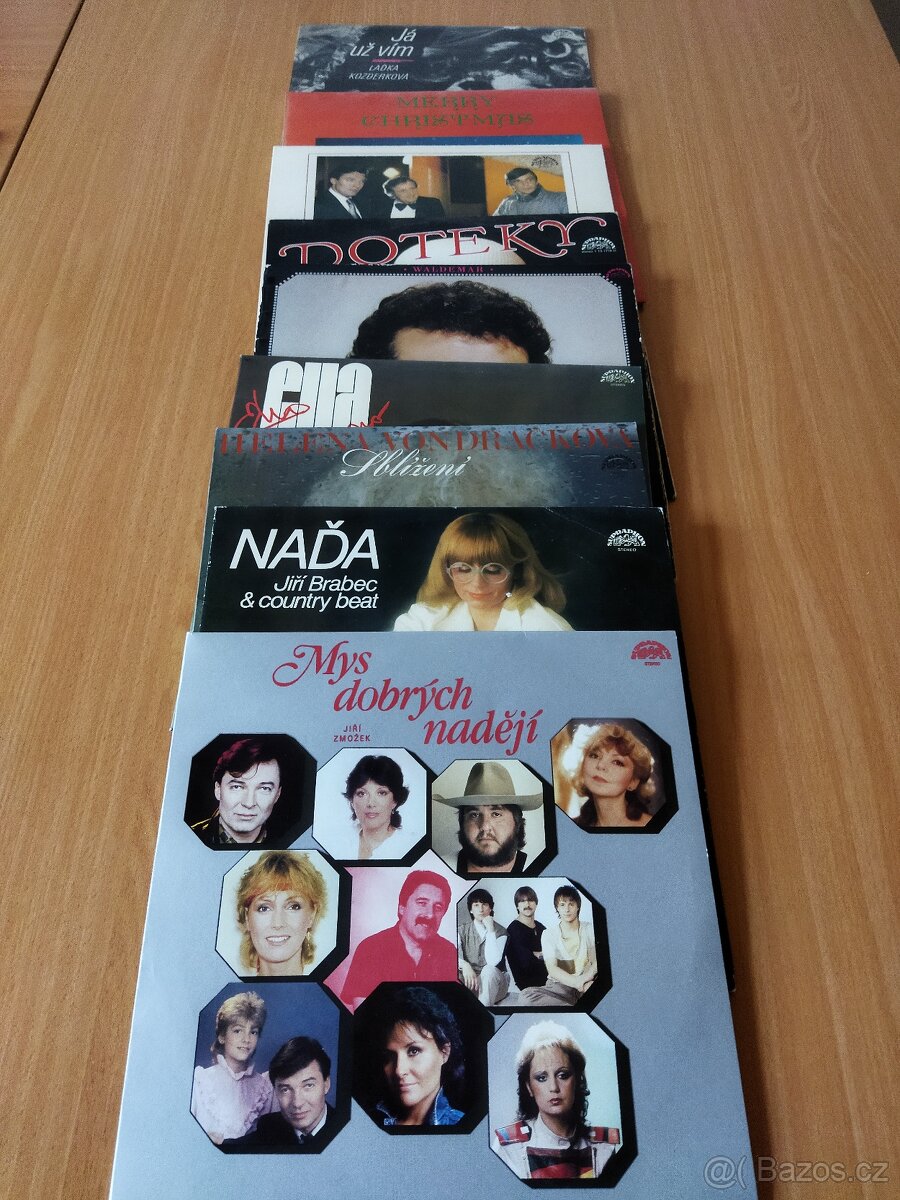 LP Český POP retro vinyl desky