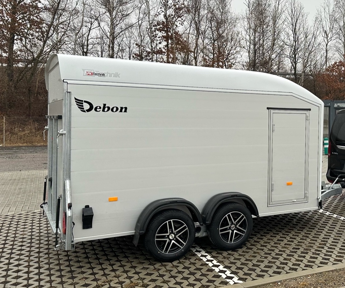 Skříňový přívěs DEBON C700 ALU, BÍLÝ