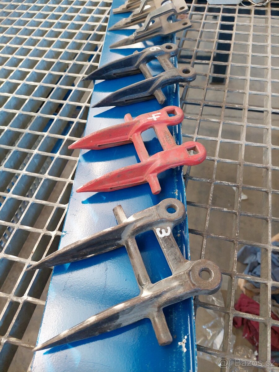 Dvouprsty - náhradní hroty na lišty kombajnů