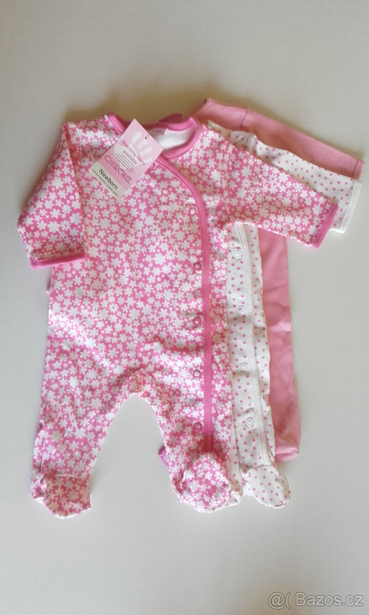 Dupačky pro novorozeně Cherokee (set 3 ks)