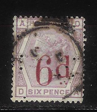 Velká Británie - Mi: 71 - rok 1883 (90€) perfín