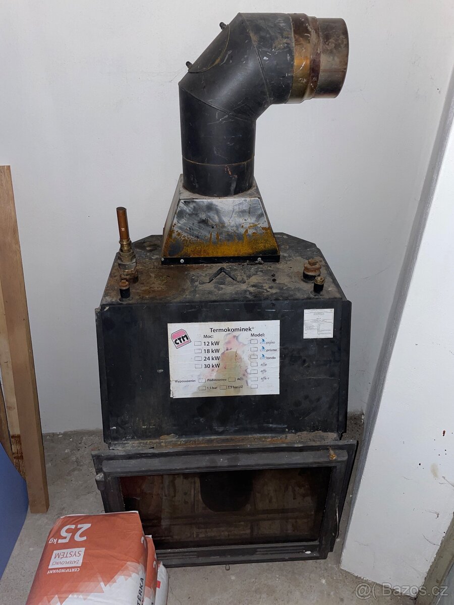 Krbová vložka s výměníkem 18 kw