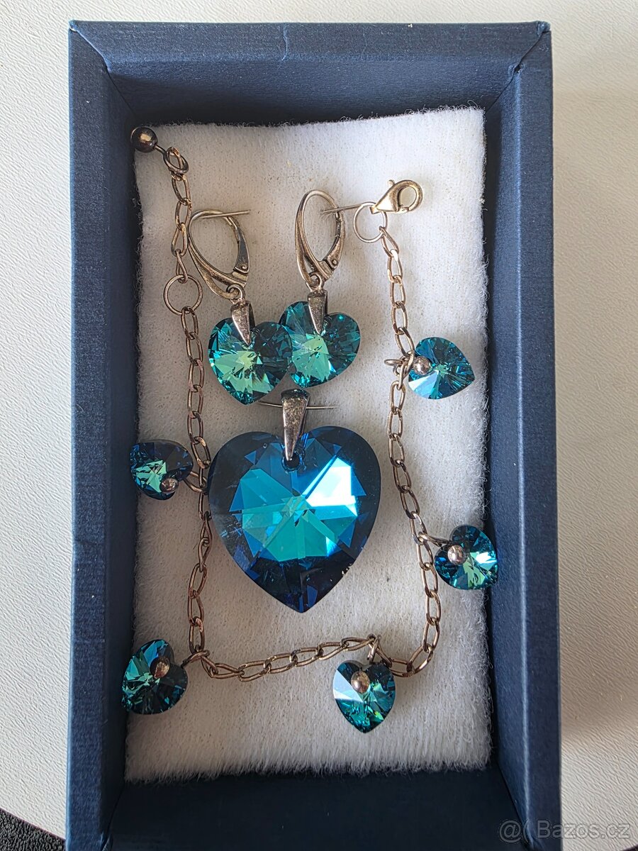 Swarovski náramek + náušnice + přívěsek