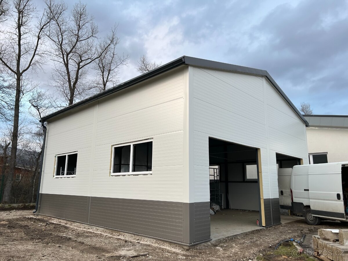 OCELOVÁ KONSTRUKCE HALY - MONTOVANÁ HALA 12x12x6m