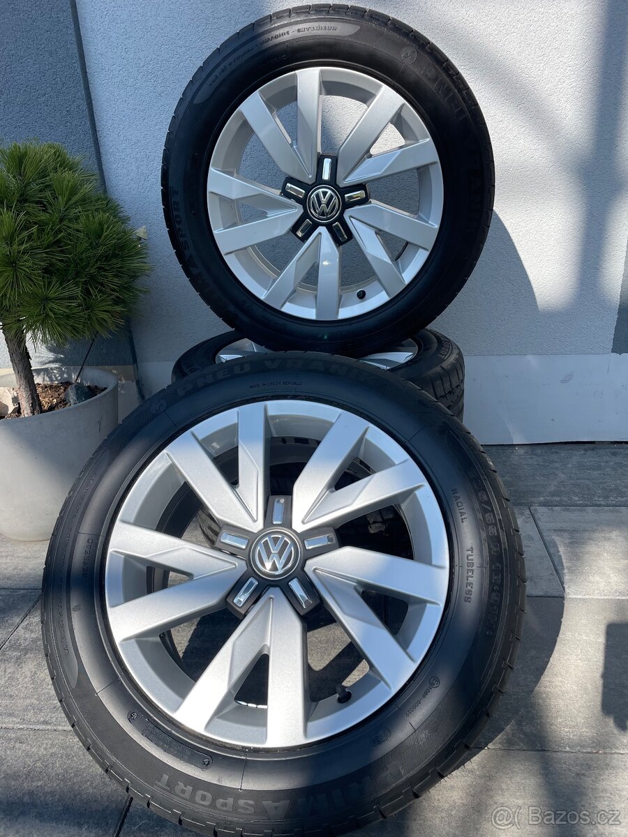 Alu kola VW 5/112 R16 + 205/55/16 letní