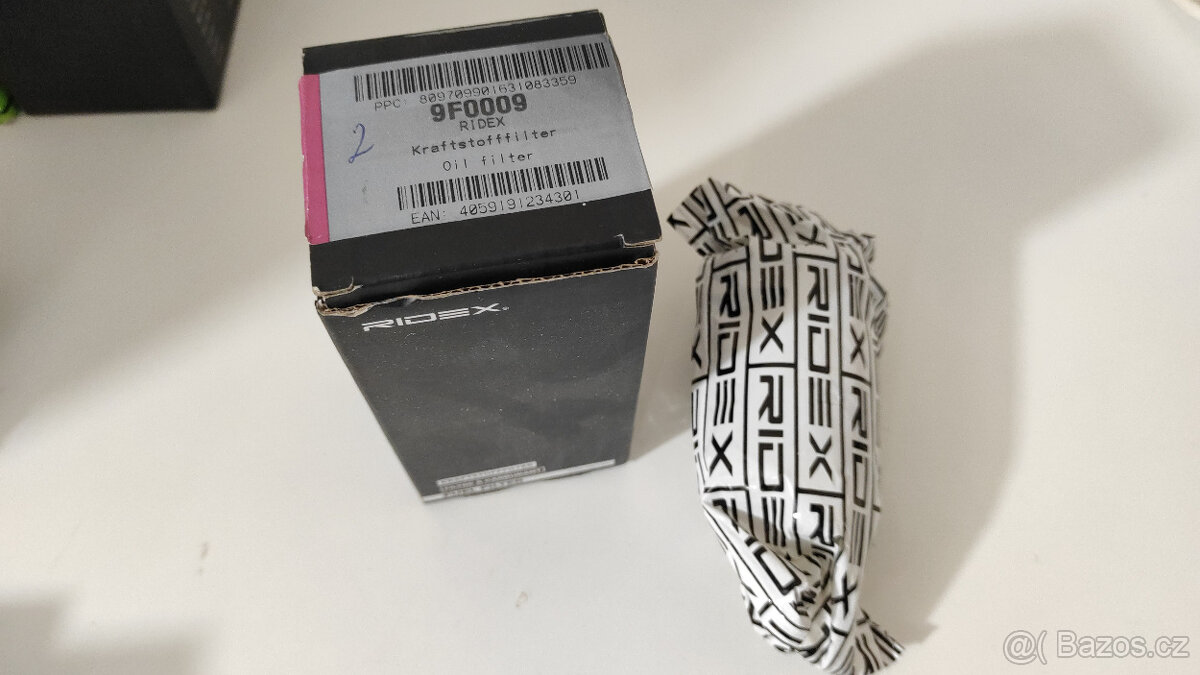 RIDEX 9F0009 Palivovy filtr - Citroen/Peugeot/Fiat/Opel
