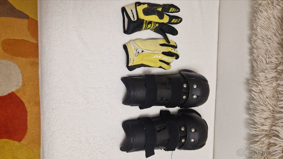 Rukavice a chrániče MX junior