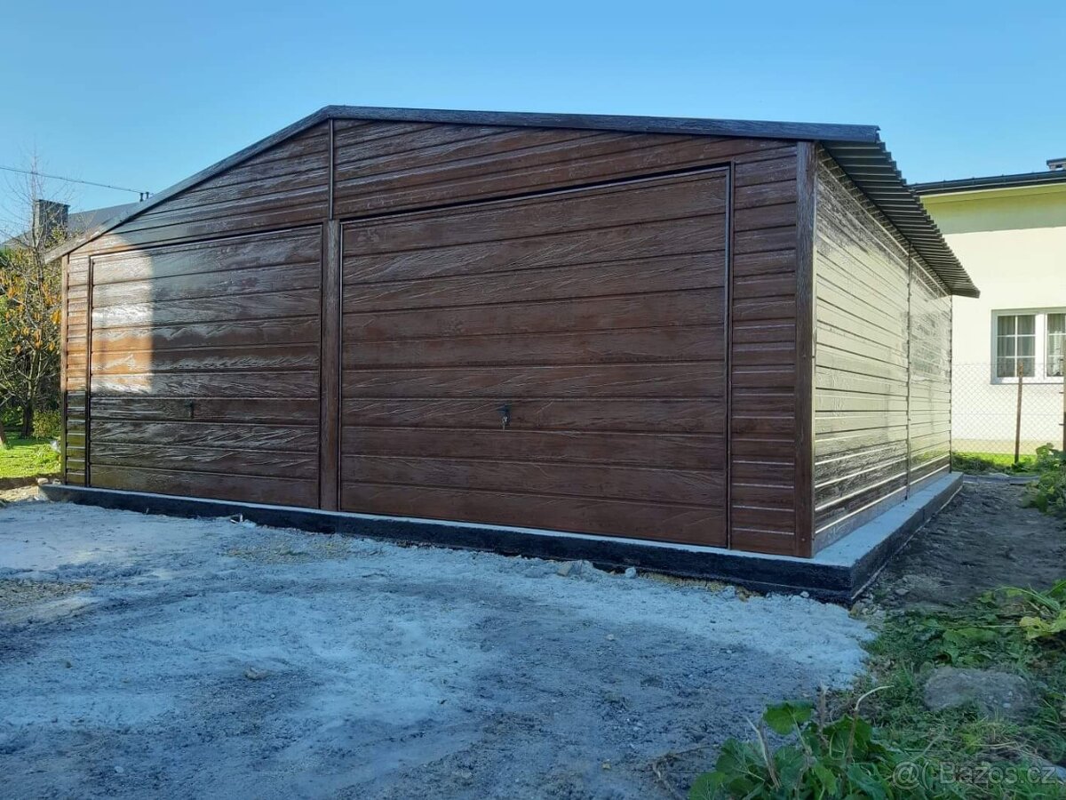 Plechová garáž 7x6m