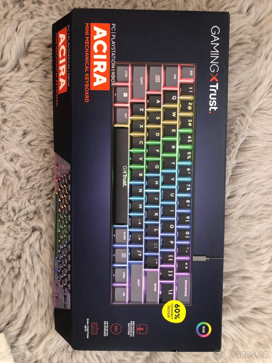 Klávesnice Gaming XTrust Acira mini mechanical keyboard