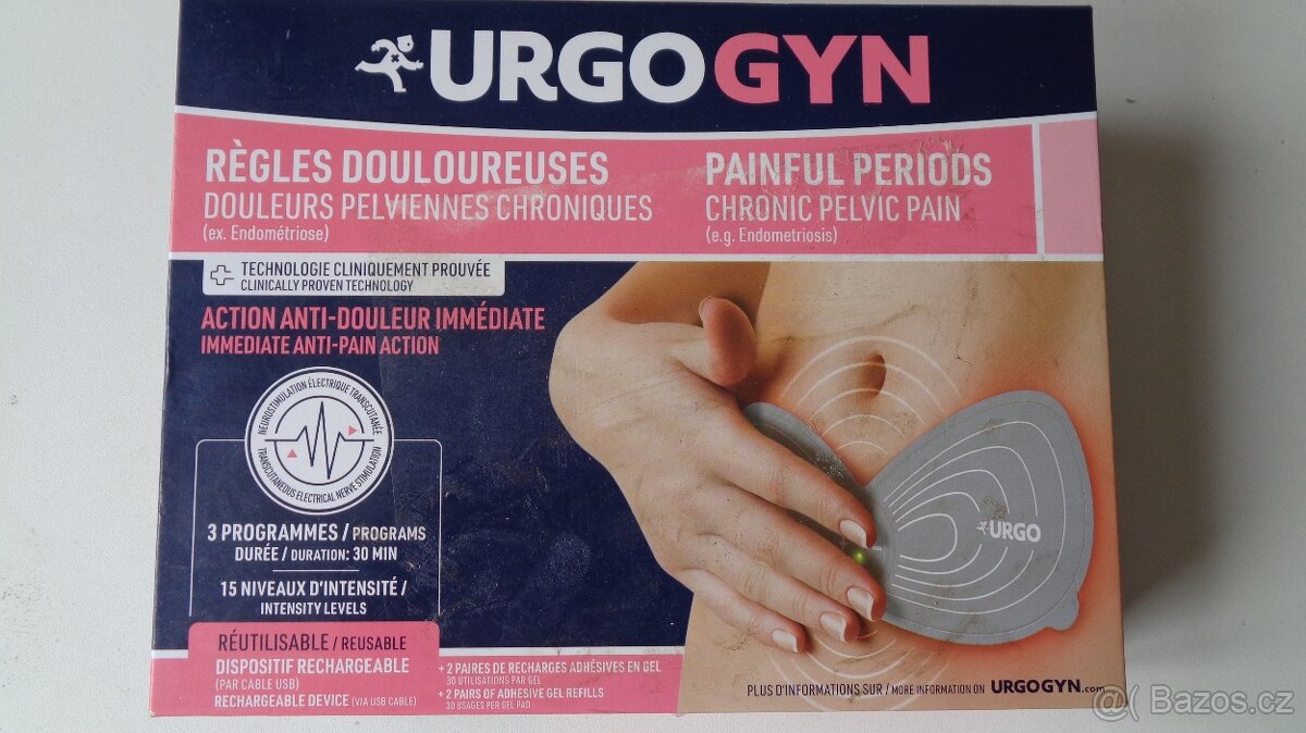Urgogyn-elektro náplast pro léčbu bolesti