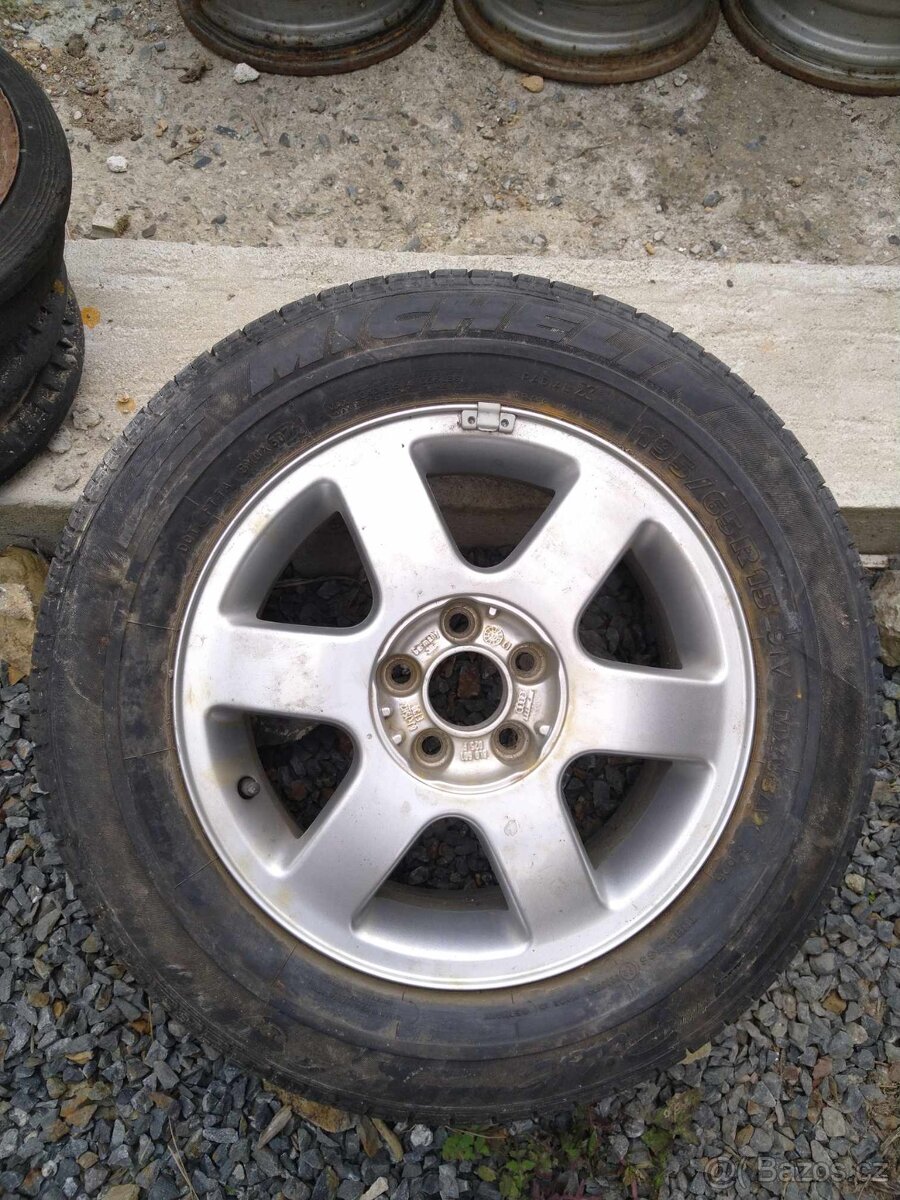 5x100 6Jx15 + Michelin 195/65 R15 VW rezerva