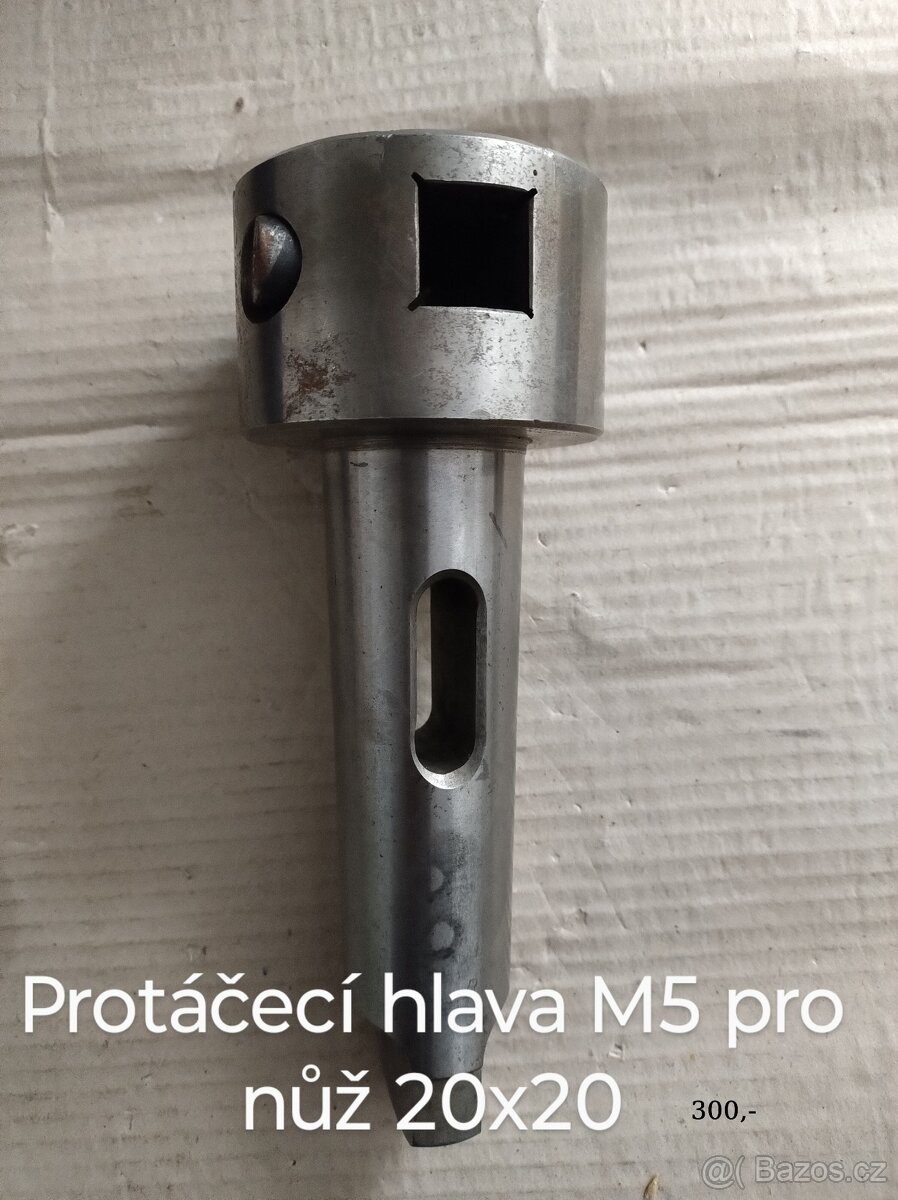 Protáčecí hlava M5 pro nůž 20x20