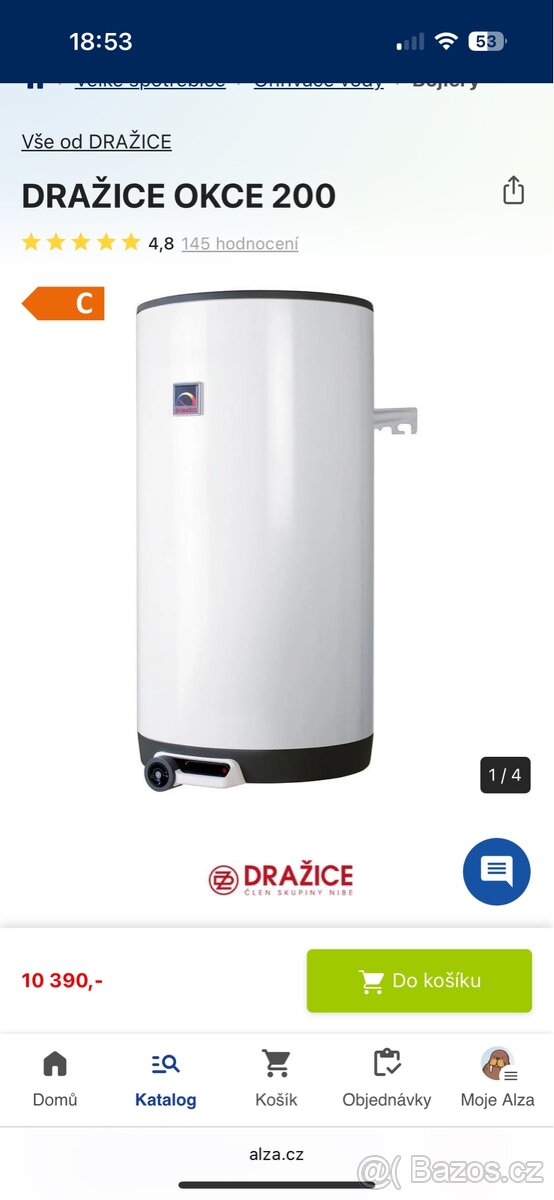 Bojler Dražice OKCE 200l