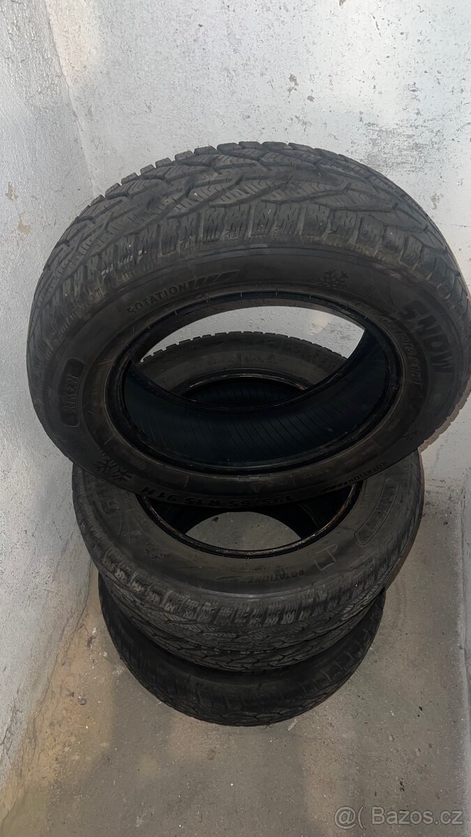 Zimní pneu Riken 195/65 R15 – sada 4 ks, vzorek 5–7 mm