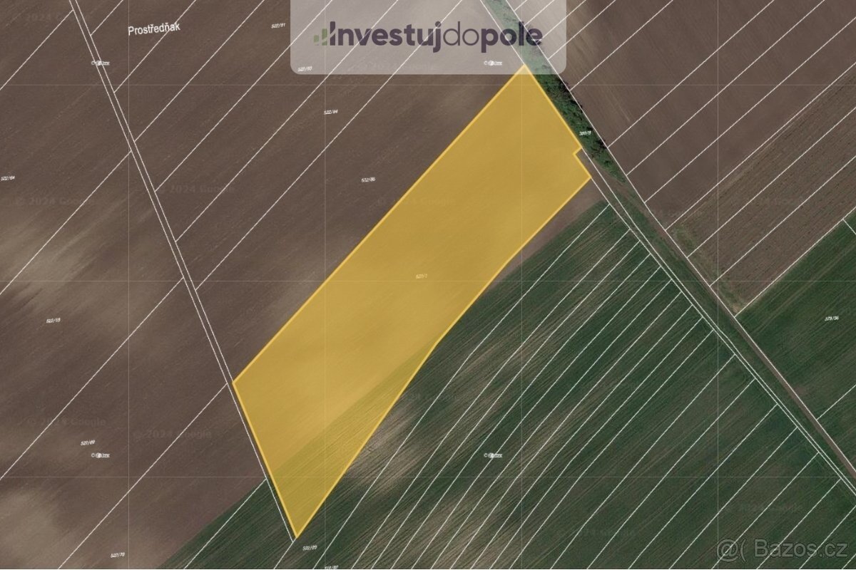 Prodej podílu 7/9 pole 11 711 m², Nový Poddvorov