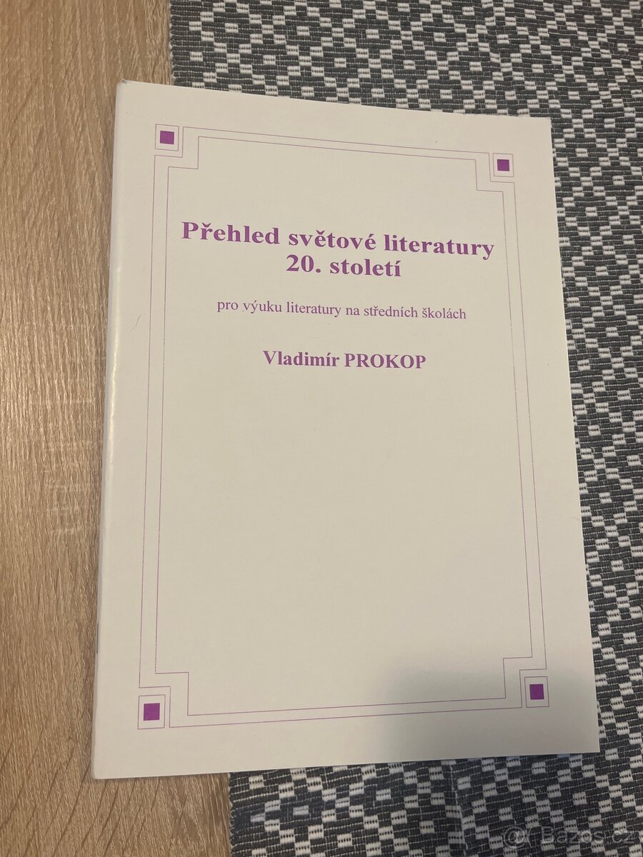 Přehled světové literatury 20. století - Vladimír Prokop