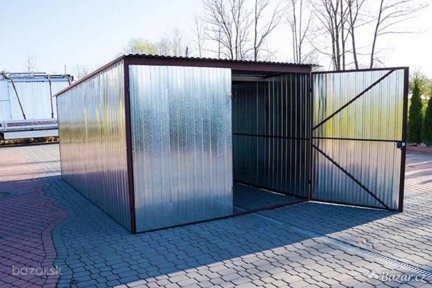 Akční nabídka Plechová garáž 3x5m.