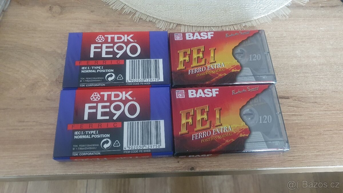 PRODÁM 4 KUSY NEROZBALENÝCH AUDIOKAZET