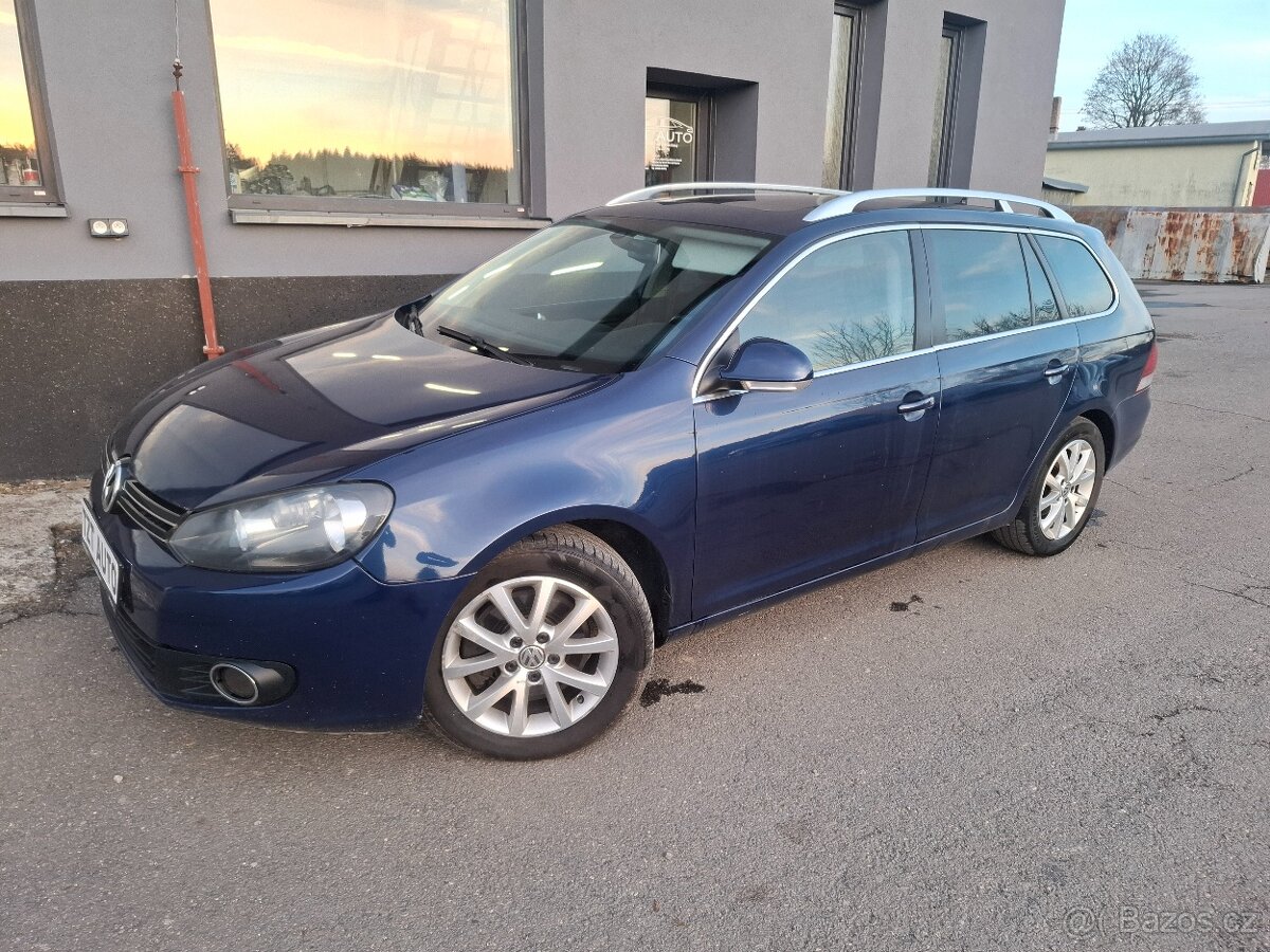 VW GOLF VI 1.6TDi 77kW 4x4 combi, r.10, VÝBAVA, TOP CENA