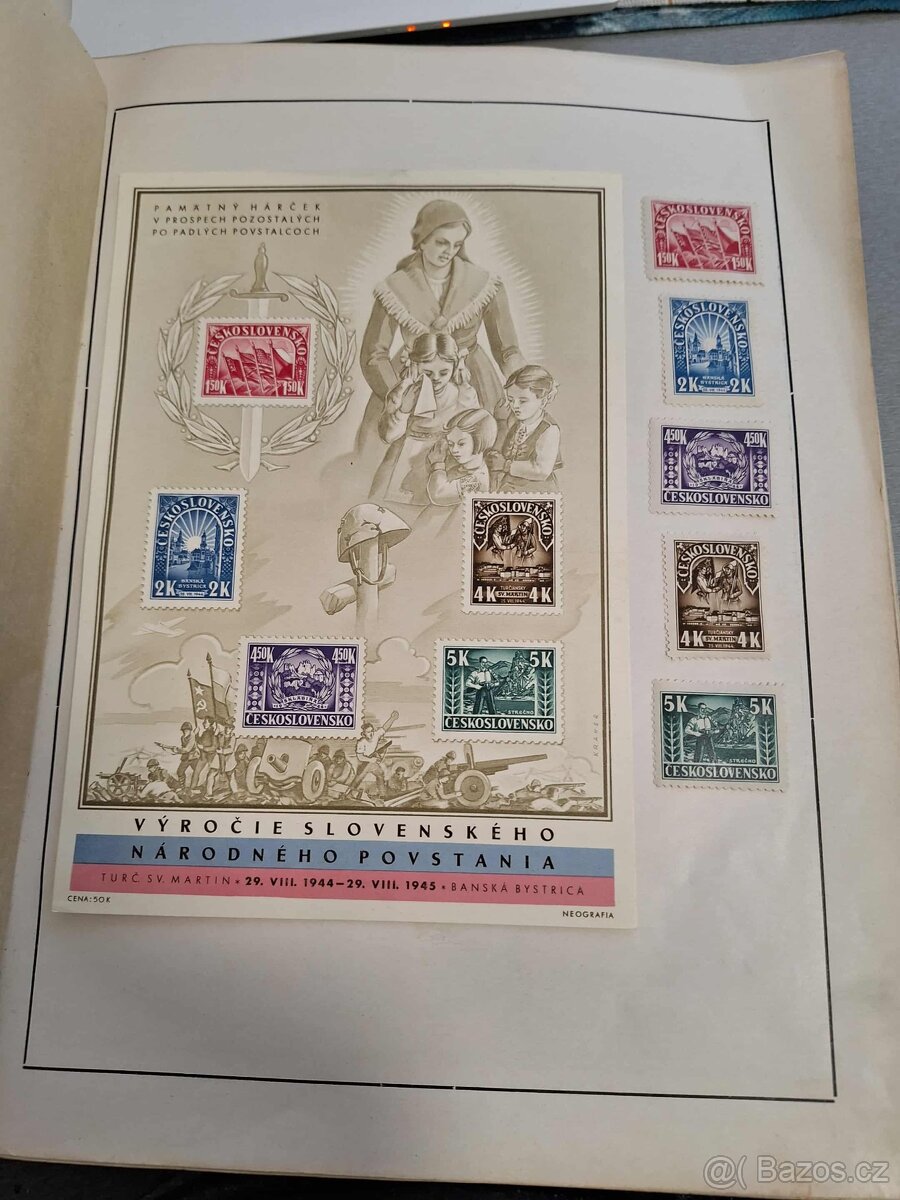 Starý znamky 130 tranek 3 velký albumy