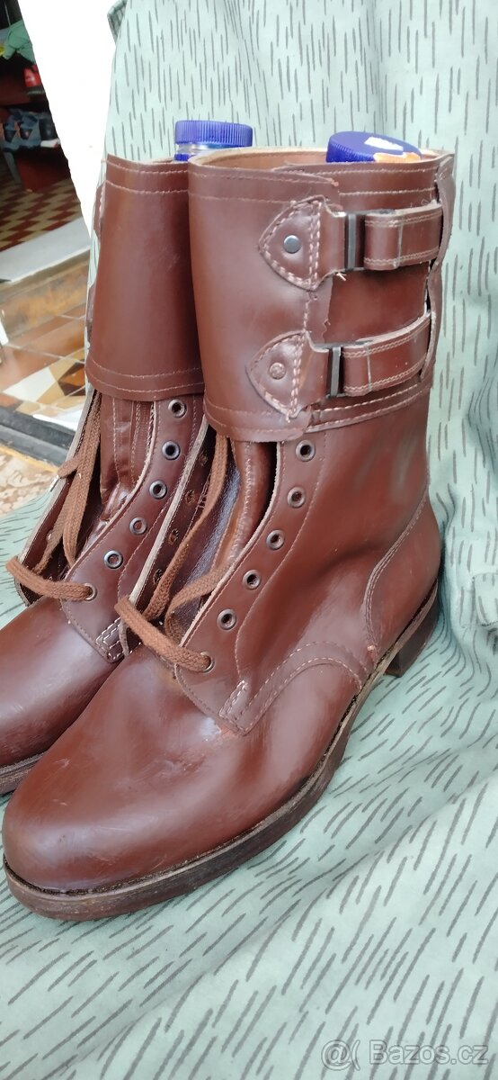 Vojenské  kožené důstojnické kanady vz 60 velikost 9