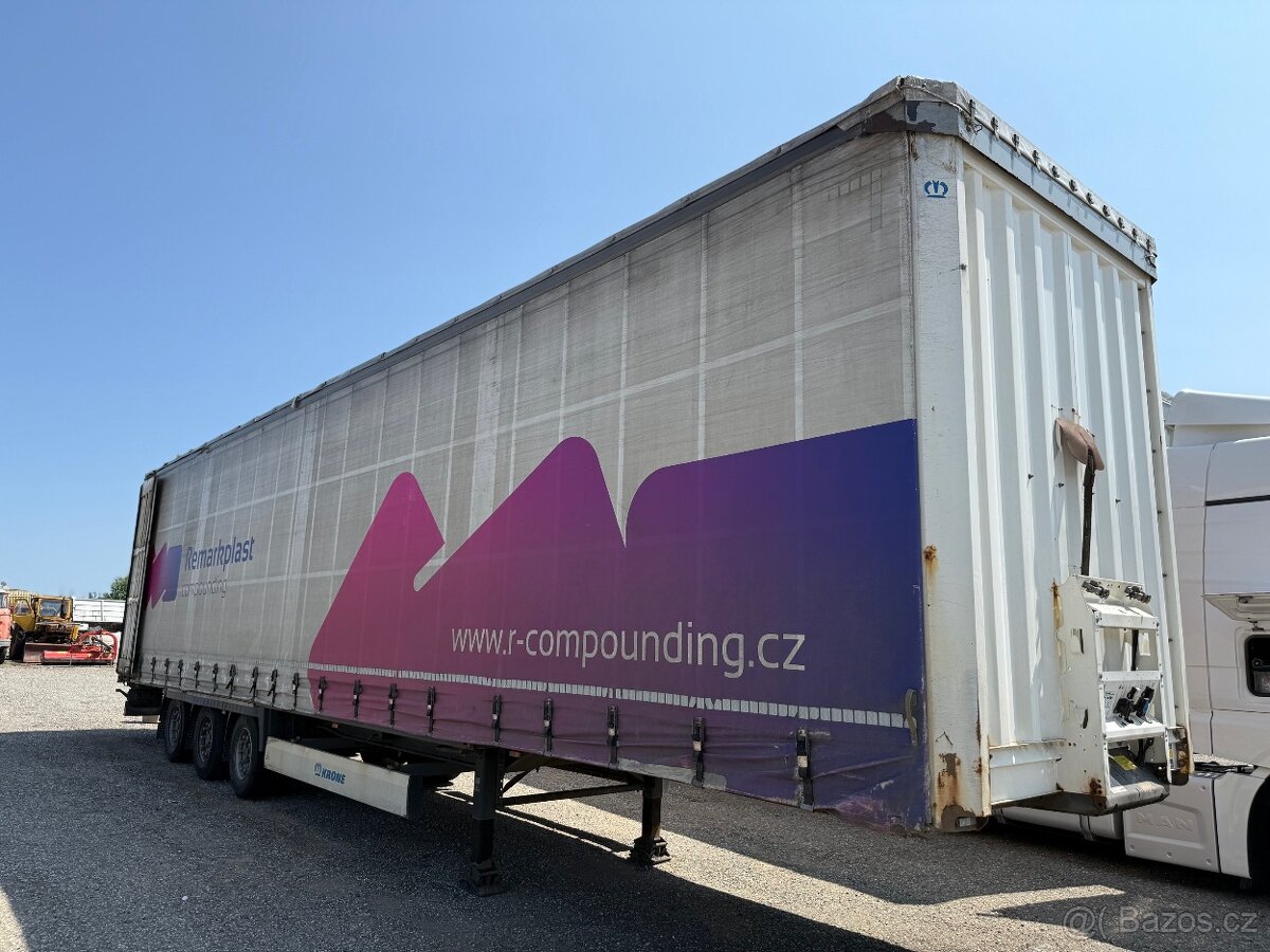 Plachtový návěs Krone Mega liner - lowdeck, 2016