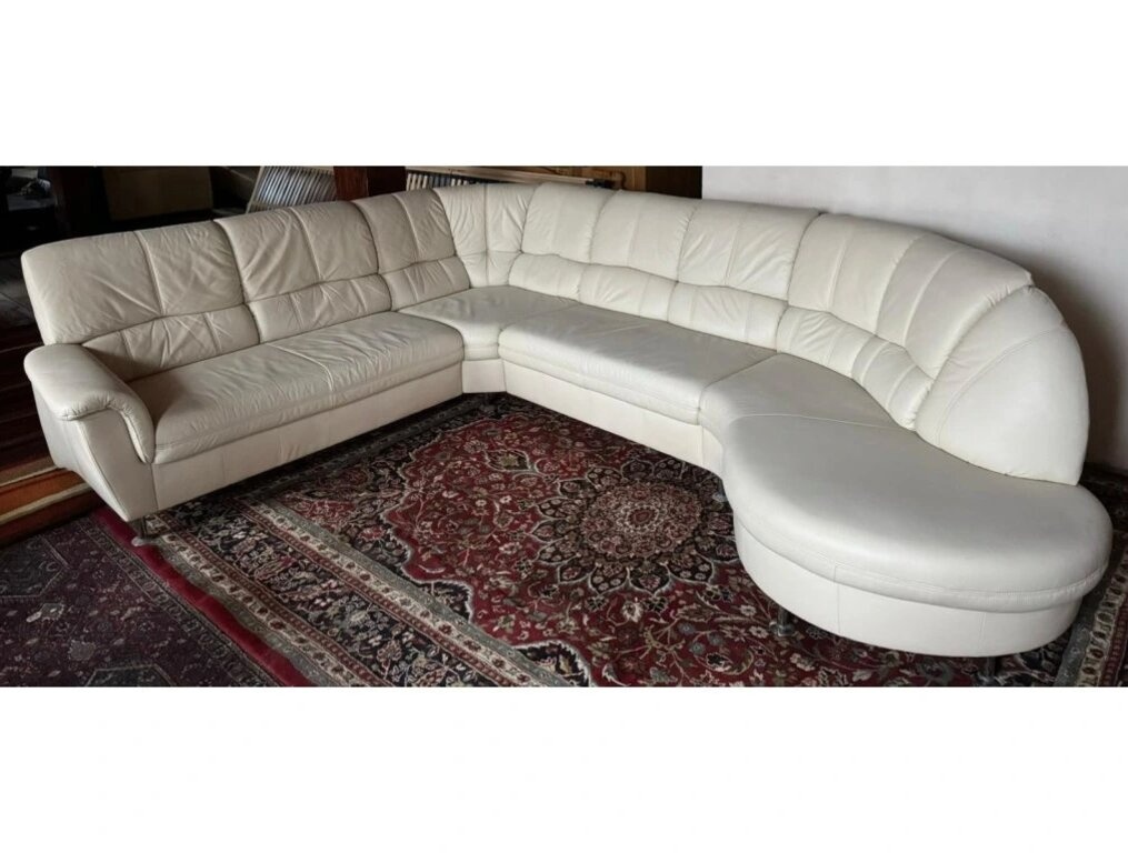 Rohová kožená sedací souprava, 3302