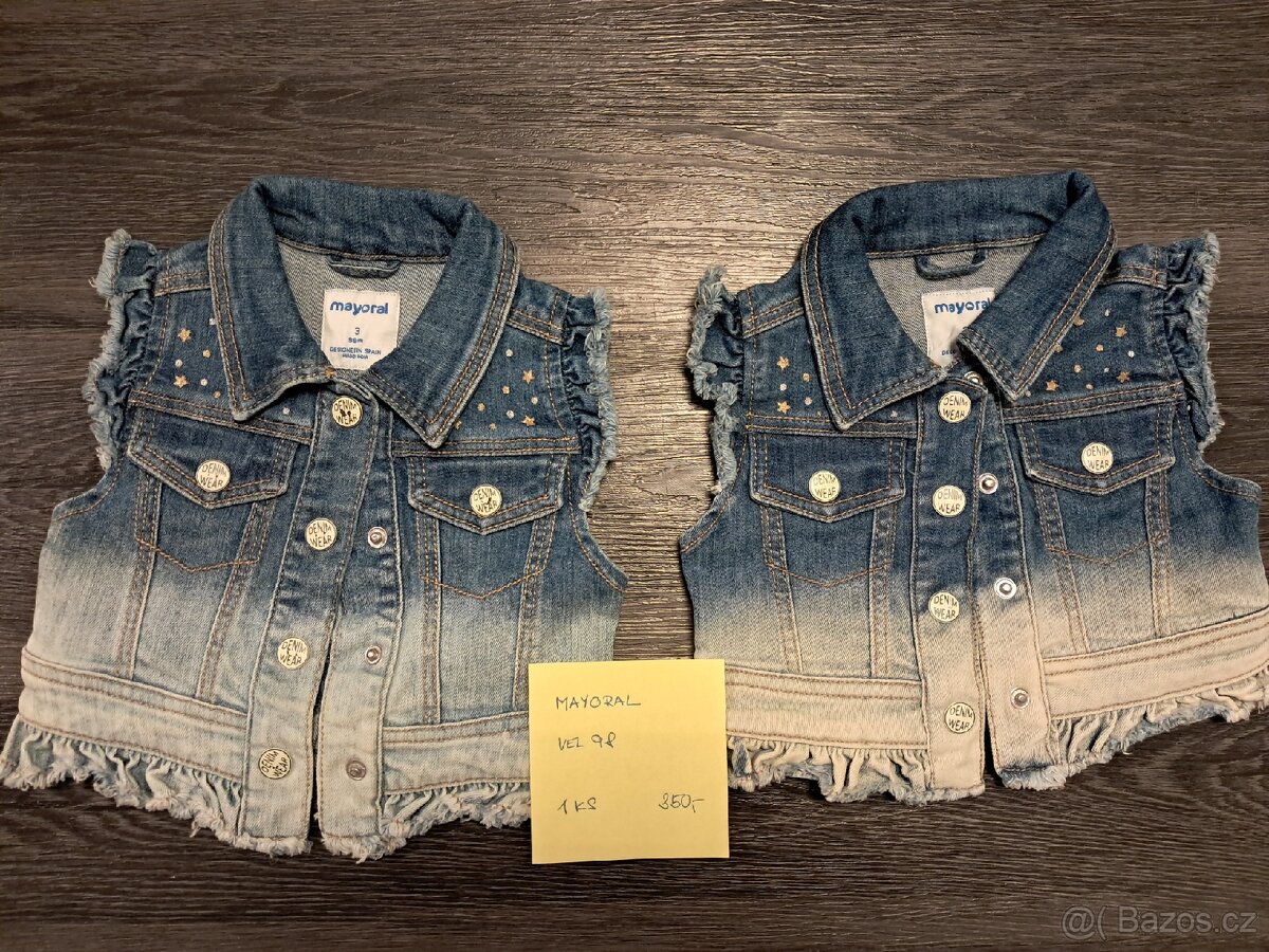 Dětská džínová vesta značky MAYORAL