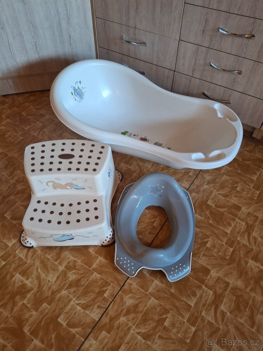 Vanička, schodeček, sedátko na WC