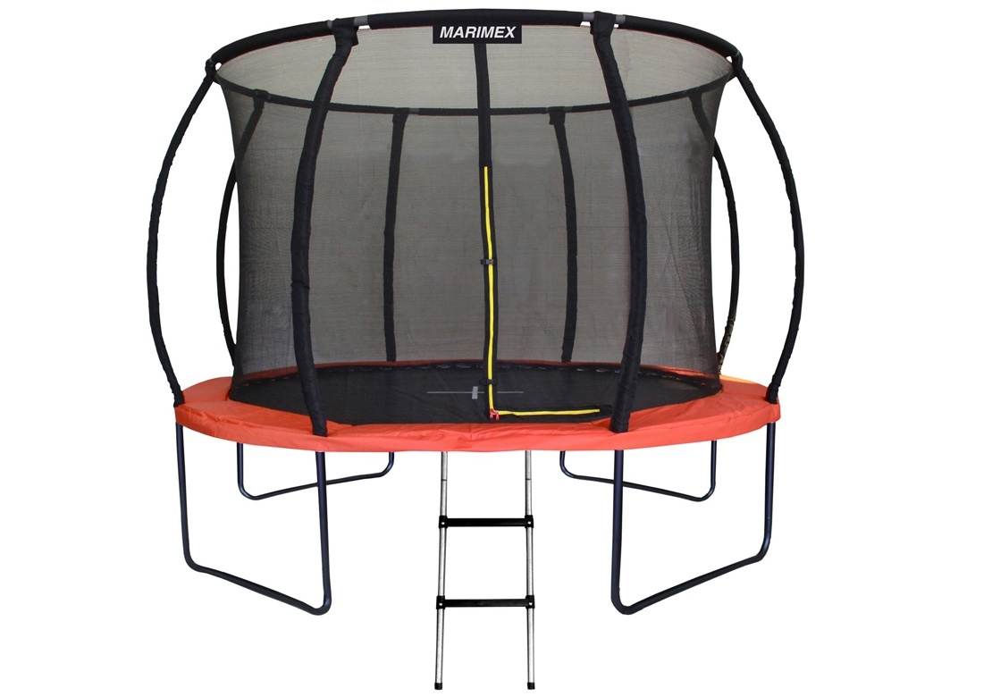 Trampolína Marimex Premium 366cm, ochranná síť schůdky