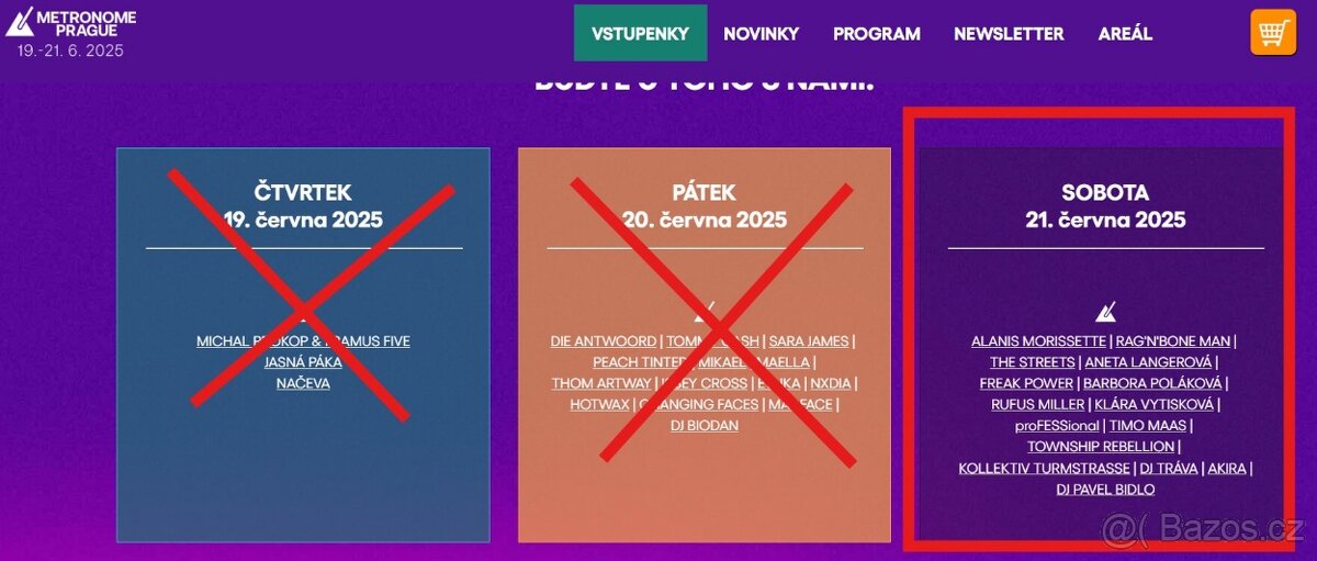 Metronome 2025-Valentýnský balíček 2 dospělí+kredit na 21/6