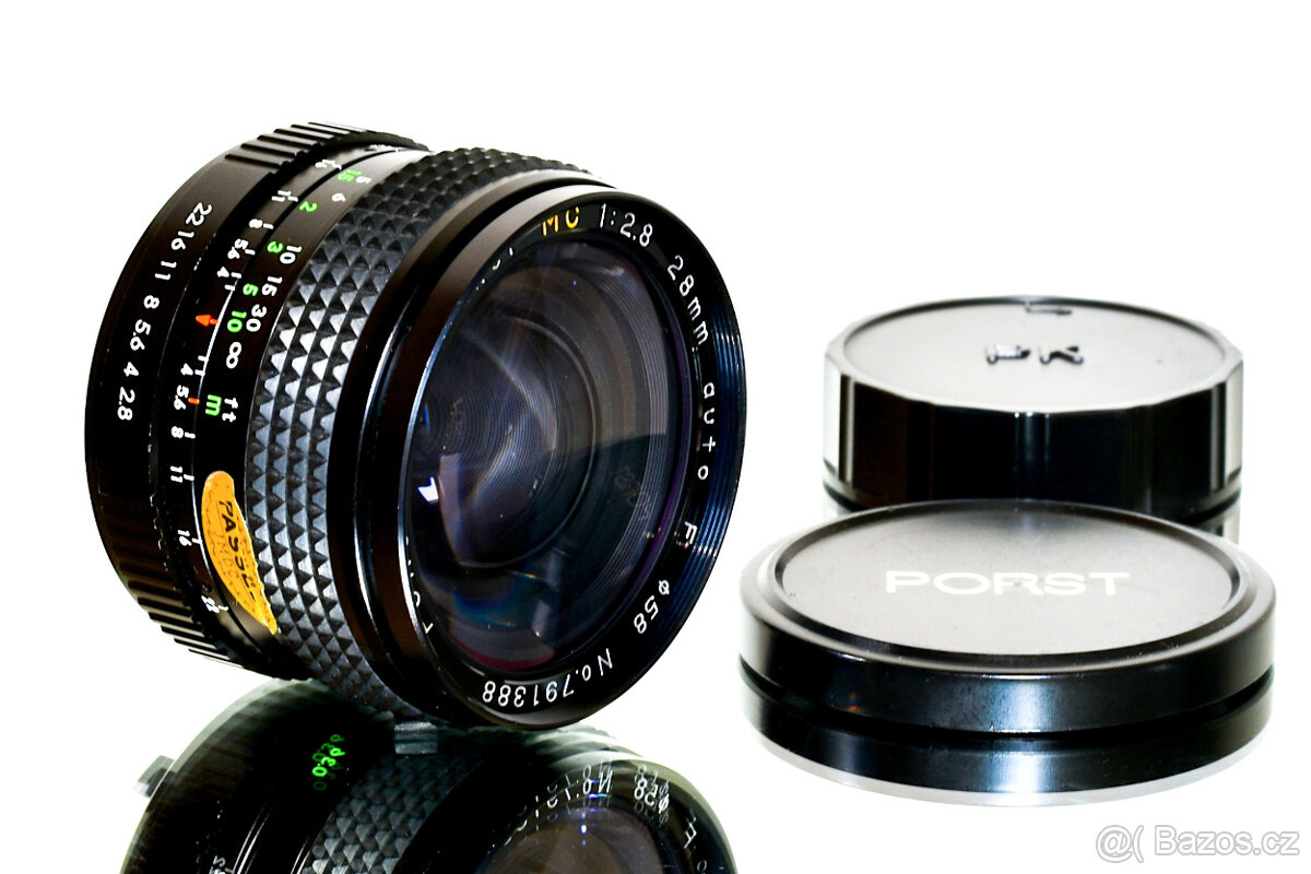 Porst auto MC 2,8/28mm Weitwinkel pro Pentax TOP STAV