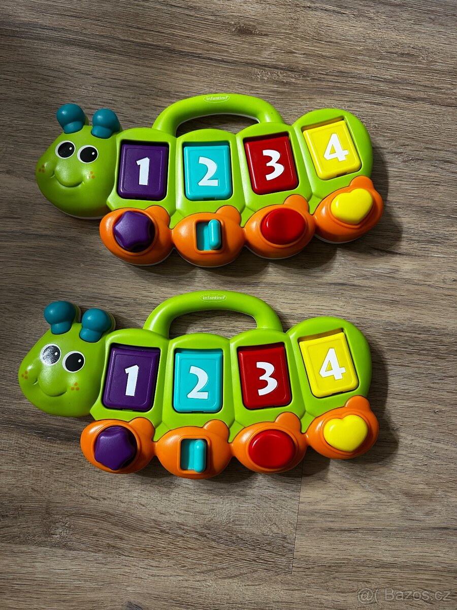 Hudební housenka s čísly