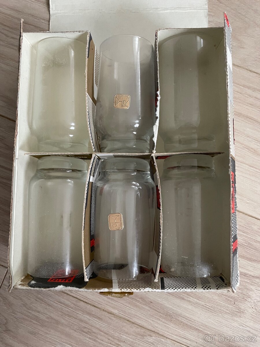Poltár Czechoslovakia  set retro znač. skleniček